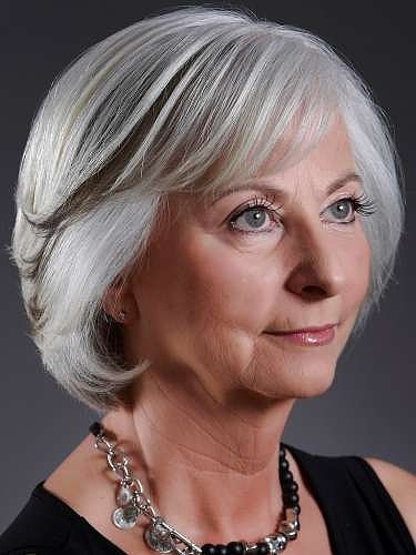 Coiffure 50 ans cheveux gris