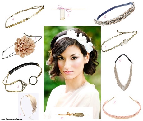 Accessoires cheveux courts pour mariage