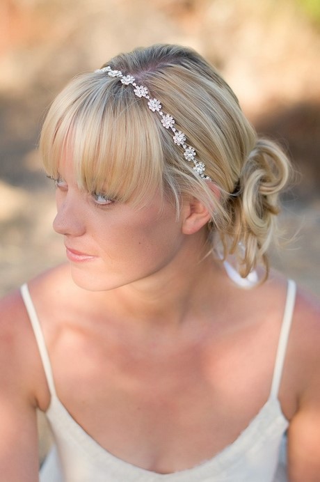 Bandeau mariage cheveux courts