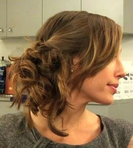 Chignon boucle cote