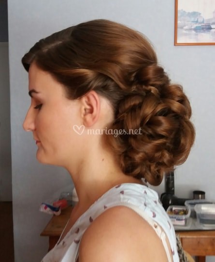 Chignon catogan mariage