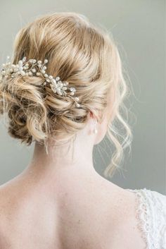 Chignon cheveux fins mariage