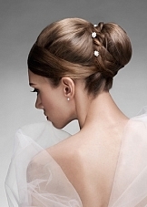 Chignon cheveux fins mariage