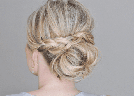 Chignon cheveux mis long