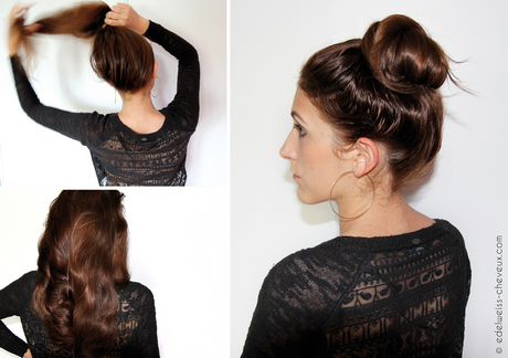 Chignon haut simple