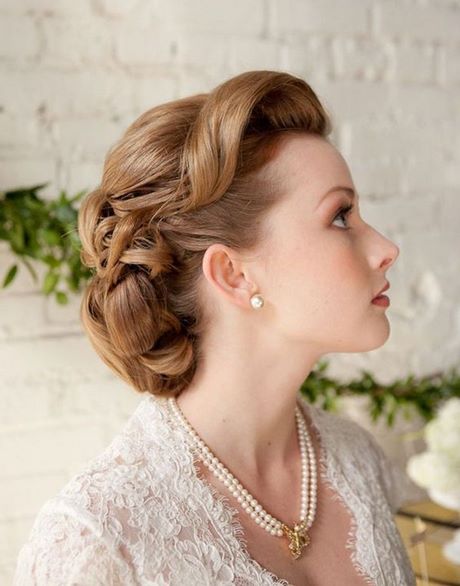 Chignon mariage vintage