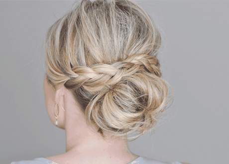 Coiffure avec bun