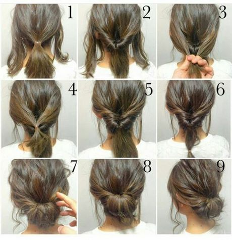 Coiffure chignon bas