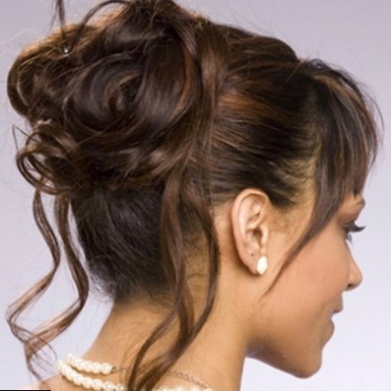 Coiffure chignon cheveux long