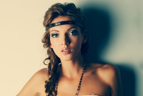 Coiffure headband tresse