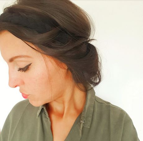 Coiffure headband tresse