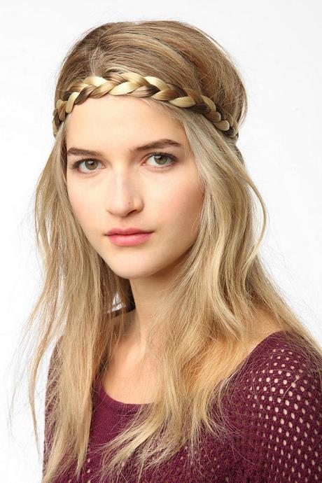 Coiffure headband tresse