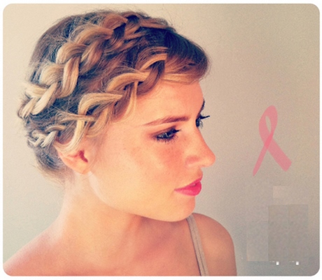 Coiffure mariage cheveux courts tresse