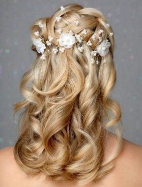 Coiffure mariage sur cheveux mi long