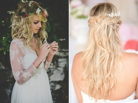 Coiffure mariée cheveux longs lachés