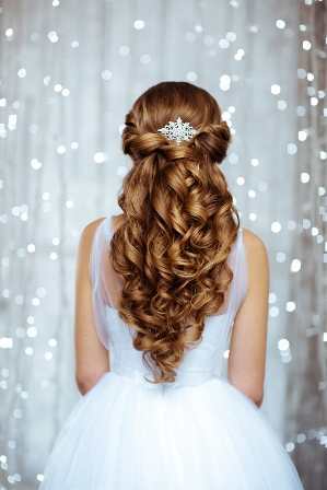 Coiffure mariée cheveux longs lachés