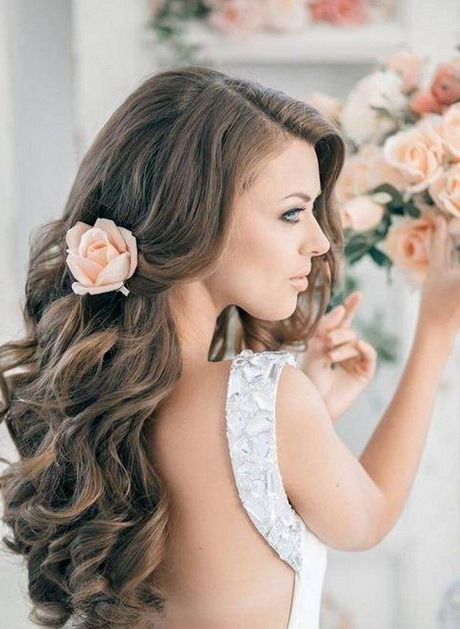 Coiffure ondulé mariage