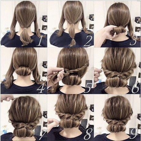 Coiffure pour un baptême cheveux mi long