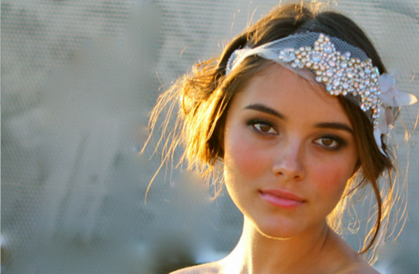 Headband cheveux courts mariage