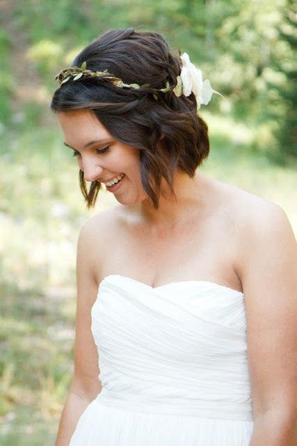 Headband mariage cheveux courts