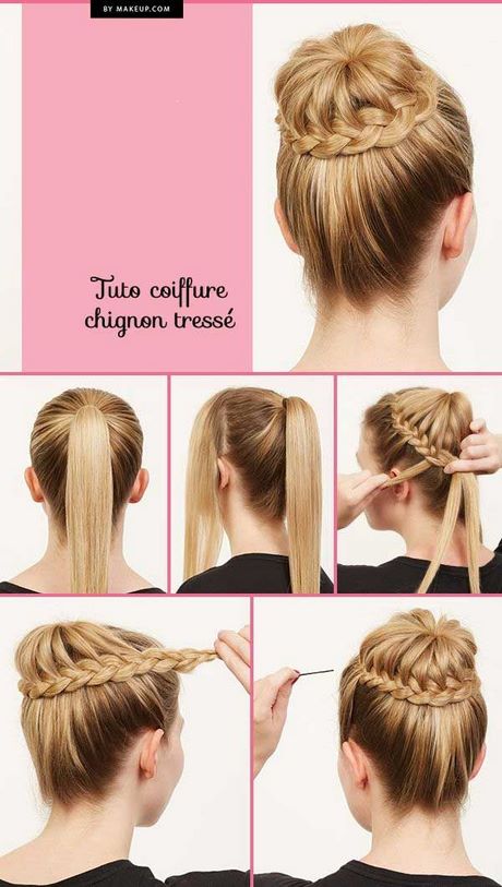 Tuto coiffure chignon