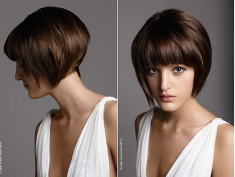Modèle de coiffure carré plongeant dégradé