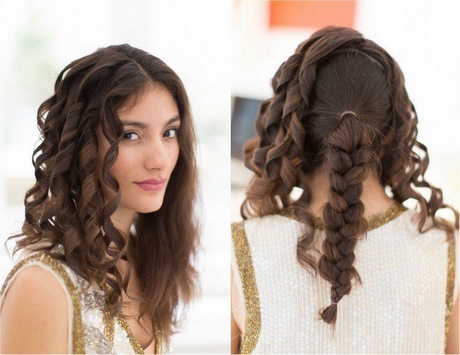 Coiffure cheveux long et frisé