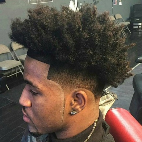 Coiffure dégradé homme afro