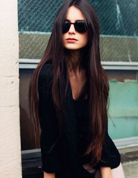 Cheveux long lisse femme