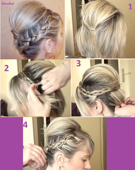 Chignon avec carré plongeant