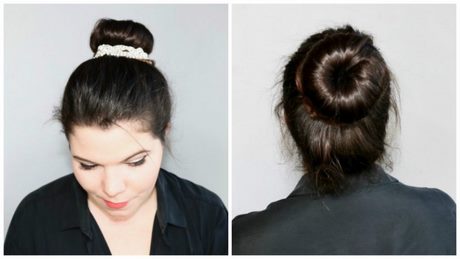 Chignon avec ruban