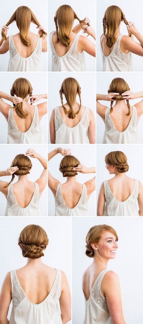 Chignon cheveux long epais