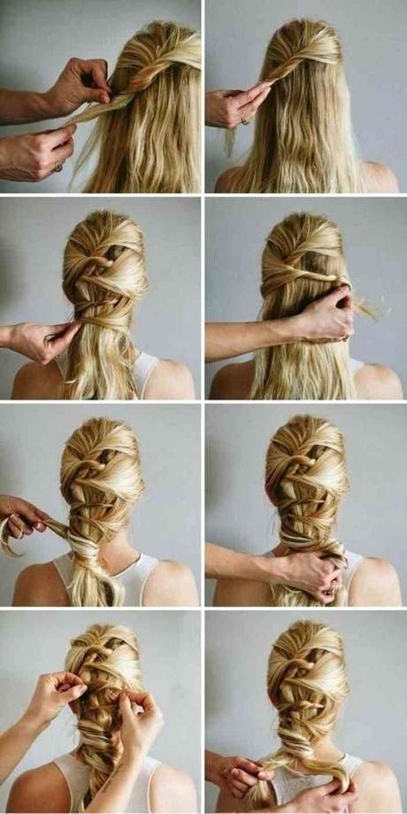 Chignon fouilli cheveux longs