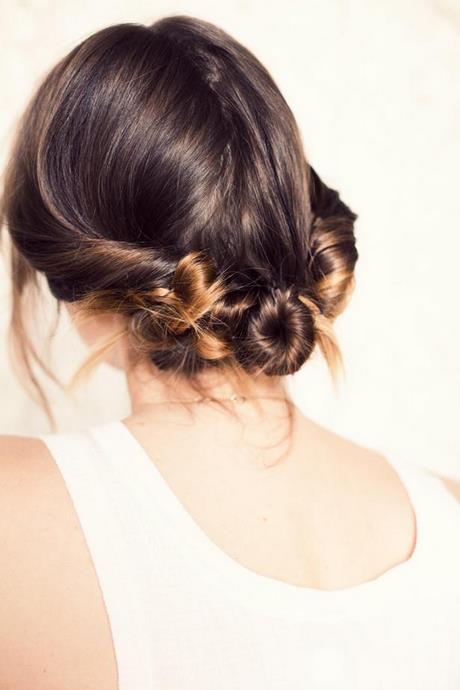 Chignon petite fille cheveux fins