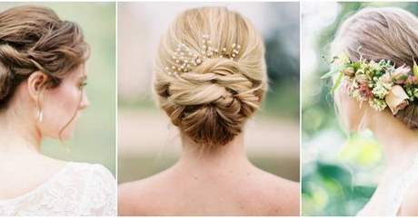 Chignon relevé mariage