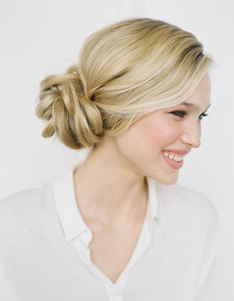 Chignon simple pour mariage