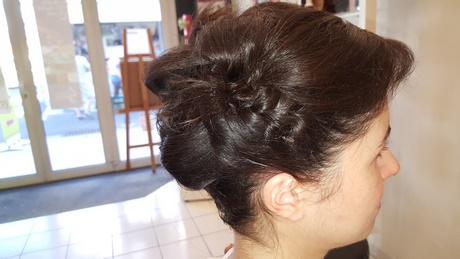 Chignon sur carré plongeant