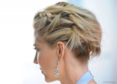 Coiffure cheveux court chignon