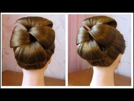 Coiffure de soirée pour cheveux mi long