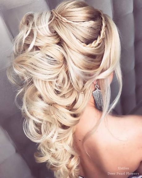 Coiffure mariage avec natte