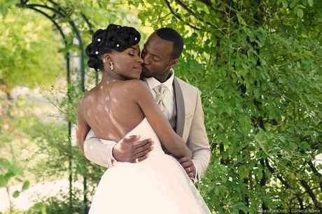 Coiffure mariage cheveux noir