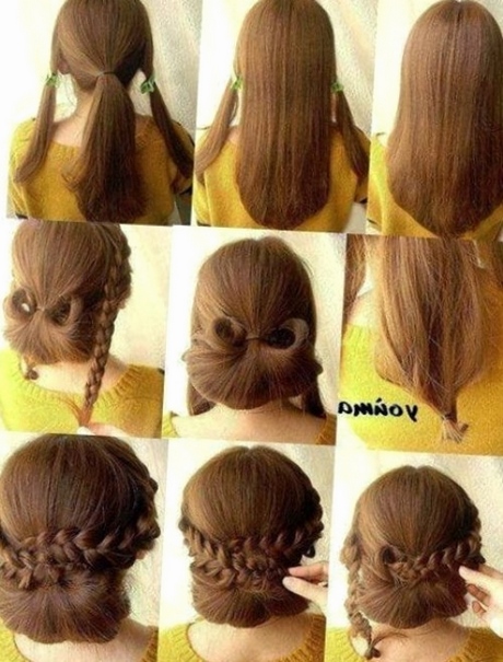 Coiffure simple cheveux mi court