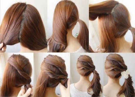 Coiffure simple pour soirée