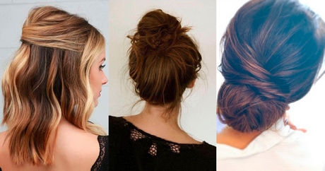 Coiffure simple pour soirée