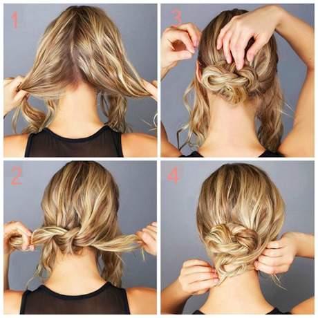 Tuto chignon cheveux court