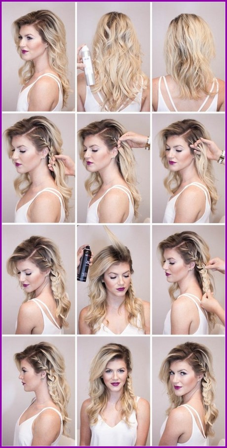 Tuto coiffure cheveux bouclés mi long