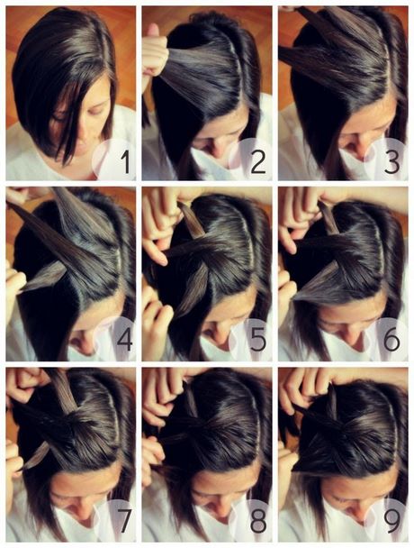 Tuto coiffure cheveux carré