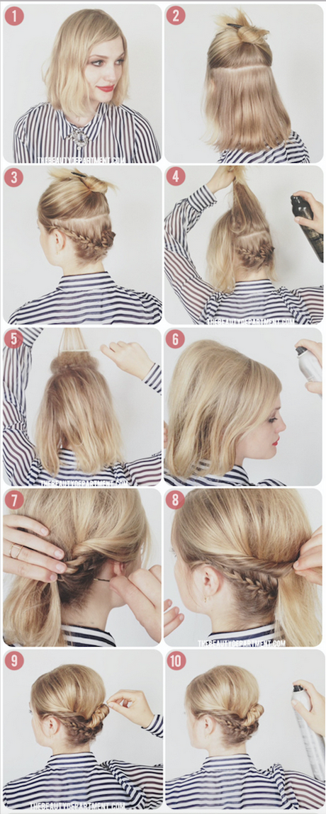 Tuto coiffure pour cheveux court