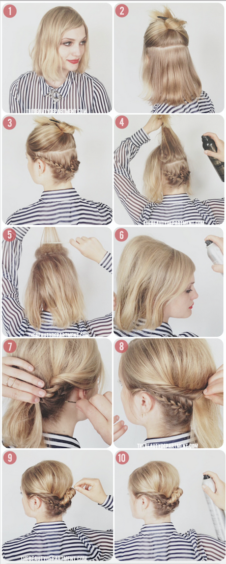 Tuto de coiffure pour cheveux mi long