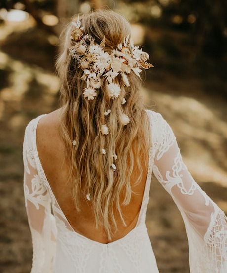 Coiffure mariée 2021 cheveux long